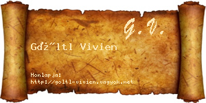Göltl Vivien névjegykártya